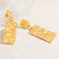 1 Pair Vintage Style Classic Style Geometric Heart Shape Dragonfly 304 Stainless Steel Drop Earrings Ear Studs main image 7