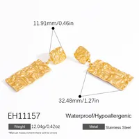 1 Pair Vintage Style Classic Style Geometric Heart Shape Dragonfly 304 Stainless Steel Drop Earrings Ear Studs main image 5