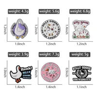 Cartoon Style Cute Cartoon Alloy Stamping Stoving Varnish Plating Unisex Brooches main image 8