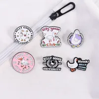 Cartoon Style Cute Cartoon Alloy Stamping Stoving Varnish Plating Unisex Brooches main image 2