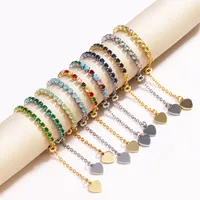Classic Style Colorful Copper Inlay Artificial Rhinestones Glass Stone Zircon Women's Rings main image 3