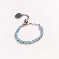 Classic Style Colorful Copper Inlay Artificial Rhinestones Glass Stone Zircon Women's Rings sku image 10