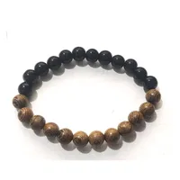 New Tiger Eye Stone Obsidian Hematite Bracelet 10mm Jewelry Woven Bracelet Beaded Jewelry sku image 9