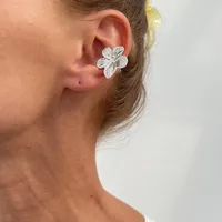 1 Piece 1 Pair Retro Classic Style Scallop Starfish Flower Plating Alloy Iron Ear Cuffs Ear Studs sku image 6