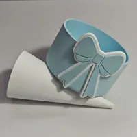 Cute Bow Knot Silica Gel Placemat 1 Piece main image 2