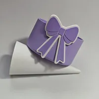 Cute Bow Knot Silica Gel Placemat 1 Piece sku image 4