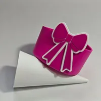Cute Bow Knot Silica Gel Placemat 1 Piece sku image 5