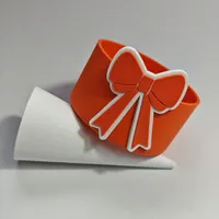 Cute Bow Knot Silica Gel Placemat 1 Piece sku image 7