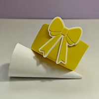 Cute Bow Knot Silica Gel Placemat 1 Piece sku image 2