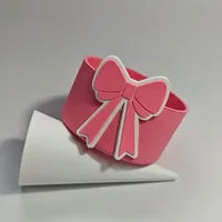 Cute Bow Knot Silica Gel Placemat 1 Piece sku image 6