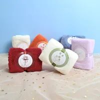 Casual Solid Color Coral Fleece Towels main image 2