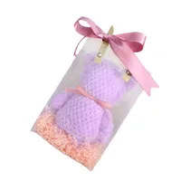 Casual Cute Bear Bow Knot Coral Fleece Towels main image 2