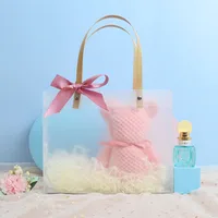 Casual Cute Bear Bow Knot Coral Fleece Towels sku image 3