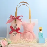 Casual Cute Bear Bow Knot Coral Fleece Towels main image 3