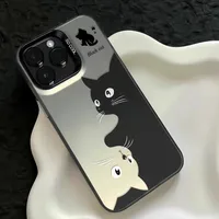Silica Gel Color Block Cat Cartoon Style Cute Phone Cases Phone Cases main image 2