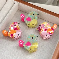Women's Cartoon Style Cute Bird Acetic Acid Sheets Hair Claws main image 1