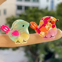 Women's Cartoon Style Cute Bird Acetic Acid Sheets Hair Claws main image 3