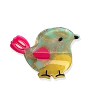 Women's Cartoon Style Cute Bird Acetic Acid Sheets Hair Claws main image 4