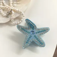 Women's Cute Modern Style Starfish Acrylic Hair Claws sku image 1