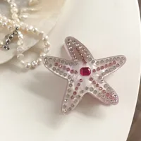 Women's Cute Modern Style Starfish Acrylic Hair Claws sku image 3