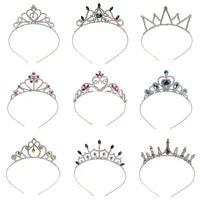 Women's Simple Style Solid Color Alloy Inlay Rhinestones Hair Band main image 2