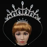 Women's Simple Style Solid Color Alloy Inlay Rhinestones Hair Band sku image 12
