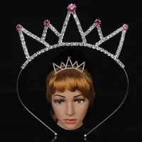 Women's Simple Style Solid Color Alloy Inlay Rhinestones Hair Band sku image 3