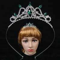 Women's Simple Style Solid Color Alloy Inlay Rhinestones Hair Band sku image 1