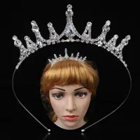 Women's Simple Style Solid Color Alloy Inlay Rhinestones Hair Band sku image 11