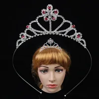 Women's Simple Style Solid Color Alloy Inlay Rhinestones Hair Band sku image 14