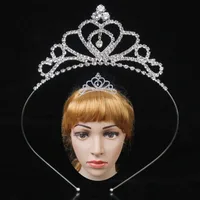 Women's Simple Style Solid Color Alloy Inlay Rhinestones Hair Band sku image 5