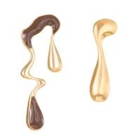 1 Pair Streetwear Flower Plating Alloy K Gold Plated Silver Plated Ear Studs sku image 31