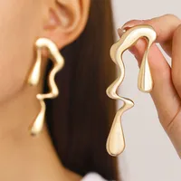 1 Pair Streetwear Flower Plating Alloy K Gold Plated Silver Plated Ear Studs sku image 30