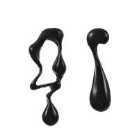 1 Pair Streetwear Flower Plating Alloy K Gold Plated Silver Plated Ear Studs sku image 5