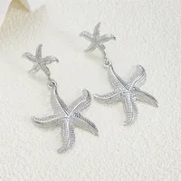 1 Pair Streetwear Flower Plating Alloy K Gold Plated Silver Plated Ear Studs sku image 45
