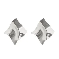 1 Pair Streetwear Flower Plating Alloy K Gold Plated Silver Plated Ear Studs sku image 24