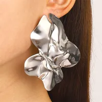 1 Pair Streetwear Flower Plating Alloy K Gold Plated Silver Plated Ear Studs sku image 37