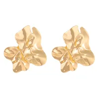 1 Pair Streetwear Flower Plating Alloy K Gold Plated Silver Plated Ear Studs sku image 39