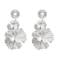 1 Pair Streetwear Flower Plating Alloy K Gold Plated Silver Plated Ear Studs sku image 58
