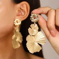 1 Pair Streetwear Flower Plating Alloy K Gold Plated Silver Plated Ear Studs sku image 59