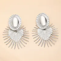 1 Pair Streetwear Flower Plating Alloy K Gold Plated Silver Plated Ear Studs sku image 36