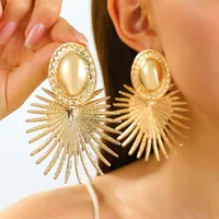 1 Pair Streetwear Flower Plating Alloy K Gold Plated Silver Plated Ear Studs sku image 38