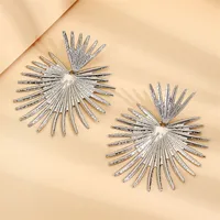 1 Pair Streetwear Flower Plating Alloy K Gold Plated Silver Plated Ear Studs sku image 27