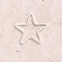 Handmade Modern Style Simple Style Pentagram Simple Wreath Copper Handmade Polishing Plating 18K Gold Plated Silver Plated DIY Jewelry Accessories main image 5