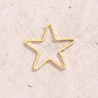Handmade Modern Style Simple Style Pentagram Simple Wreath Copper Handmade Polishing Plating 18K Gold Plated Silver Plated DIY Jewelry Accessories main image 2