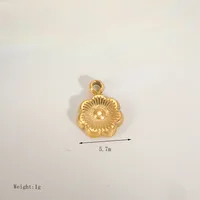 Cute Simple Style Commute Moon Flower Butterfly 304 Stainless Steel 14K Gold Plated DIY Jewelry Accessories sku image 4