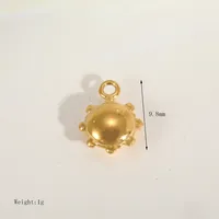 Cute Simple Style Commute Moon Flower Butterfly 304 Stainless Steel 14K Gold Plated DIY Jewelry Accessories sku image 3