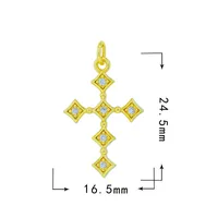 Sweet Heart Shape Copper Inlay Charms sku image 5