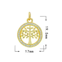 Sweet Heart Shape Copper Inlay Charms sku image 24