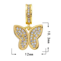 Sweet Heart Shape Copper Inlay Charms sku image 30